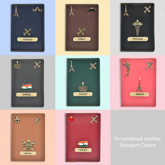 Personalized Passport Covers with Name & Charms: The Perfect Gift for Travelers | Zestpics
