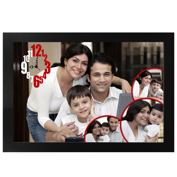 personalized photo clock frames