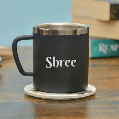 Customised Black Steel Mug | Make a Unique Gift for Any Occasion | Zestpics