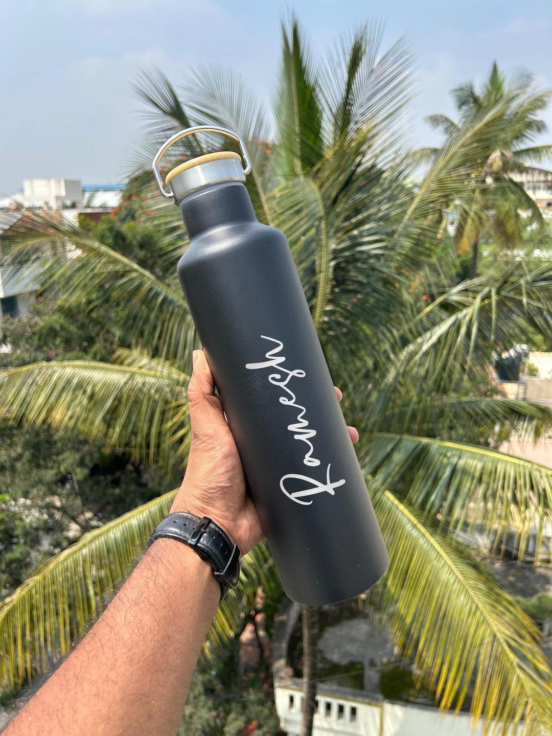 Make it yours! Personalized 1000ML Flask with your name |Zestpics