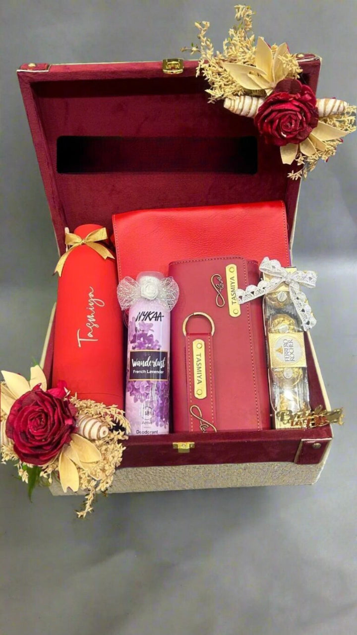 Bride-to-Be Gift Hamper with Personalized Items (Zestpics)