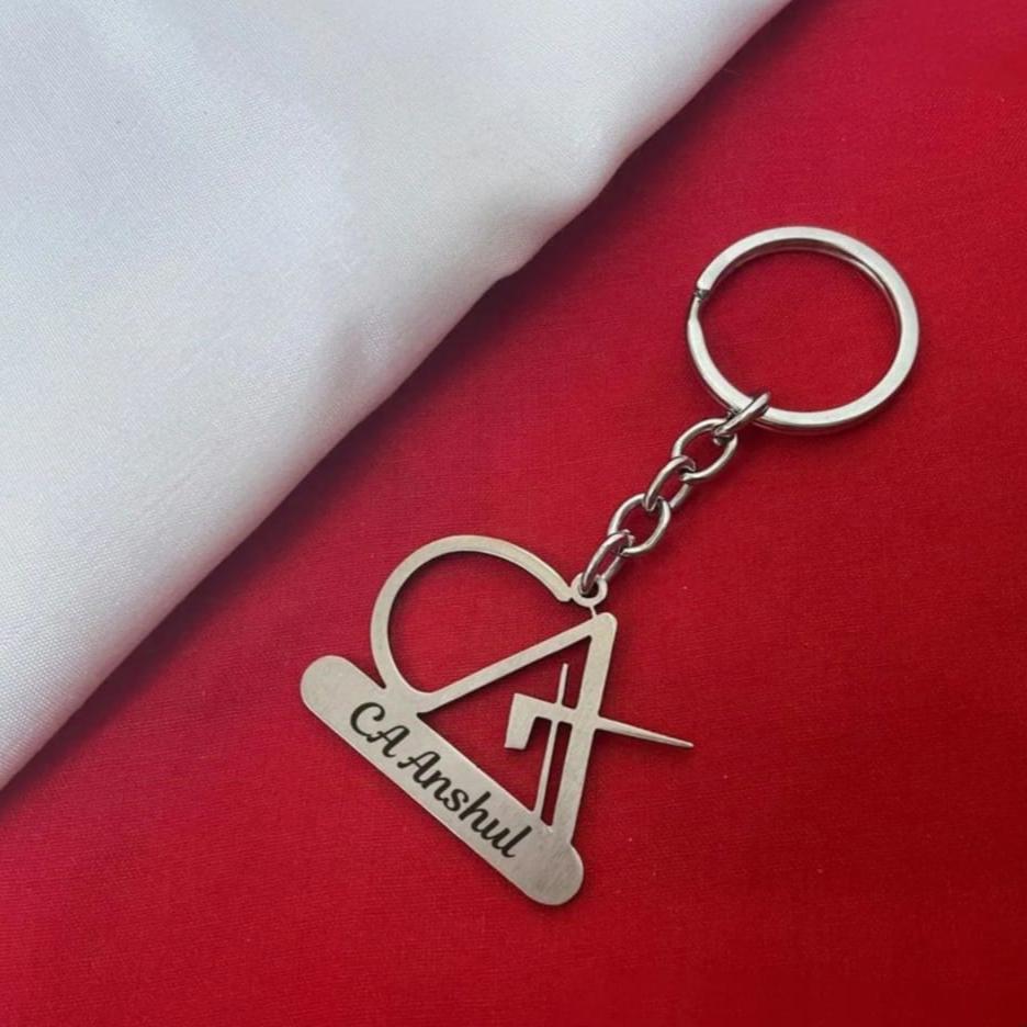 Personalised CA Name Keychain from Zestpics