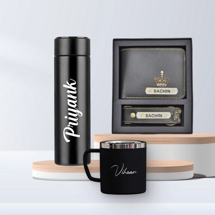 Men's Gift Set: Wallet, Bottle, Mug & More | Zestpics