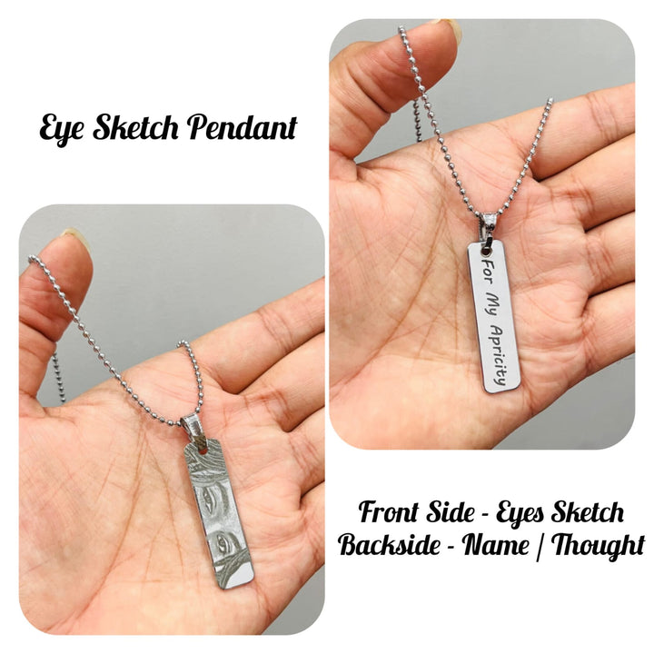 Personalized Eye Pendant with custom eye photo | Zestpics