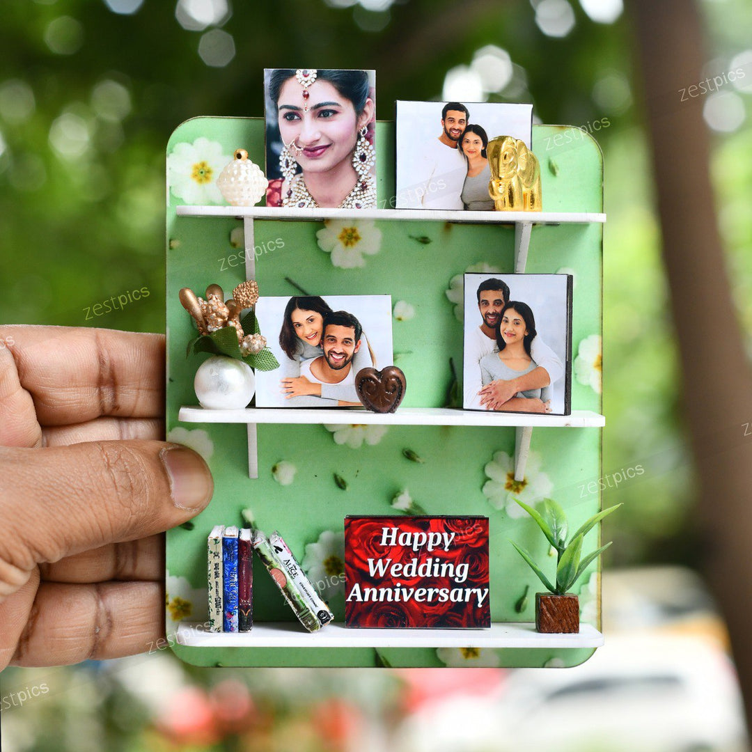 Family hanging personalized fridge magnets on their refrigerator | Zestpics