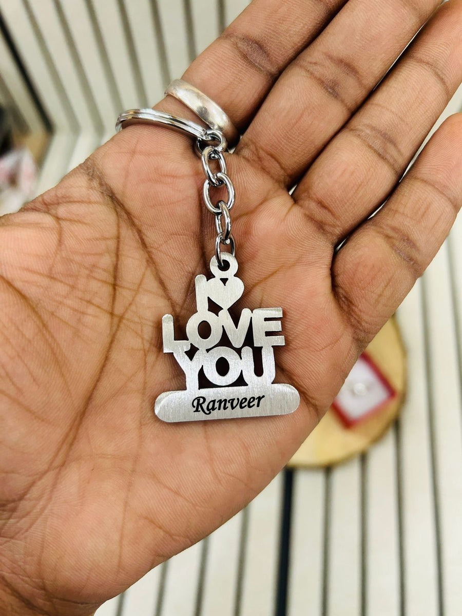 "I Love You" Keychain - Personalized Valentine's Day Gift | Zestpics