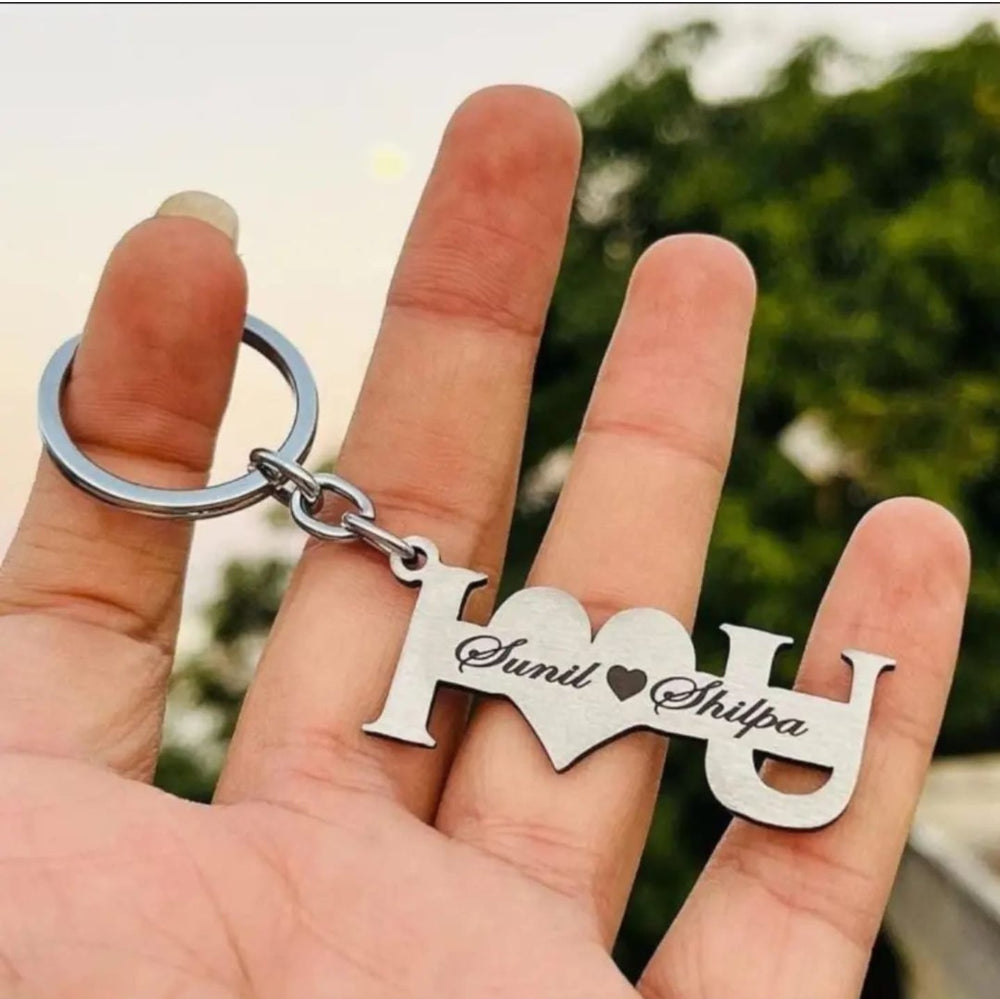 I Love You Metal keychain from Zestpics | Perfect Anniversary Gift