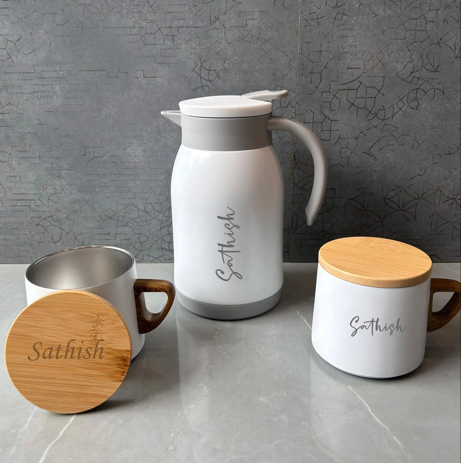 Personalized Kettle & Mug Set for Diwali (Zestpics)