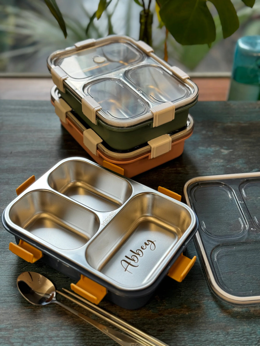 Personalized Stainless Steel Lunch Boxes for Kids (Leakproof, Food Grade) | Zestpics