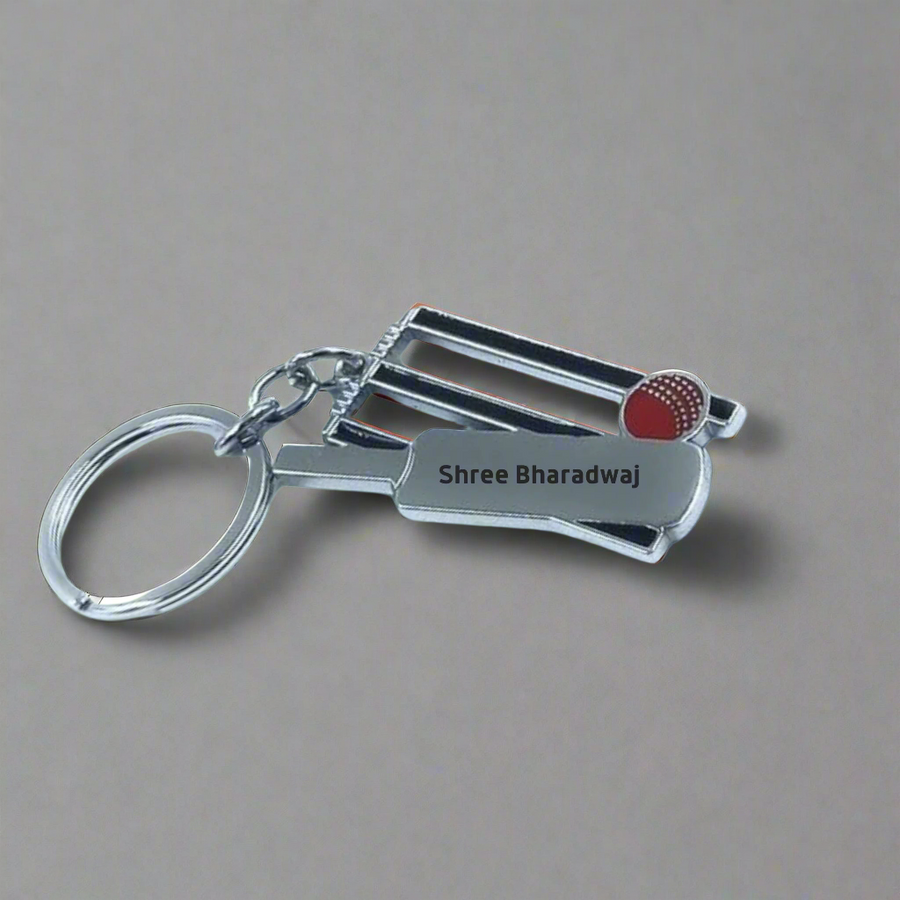 Cricket Bat Keychain from Zestpics