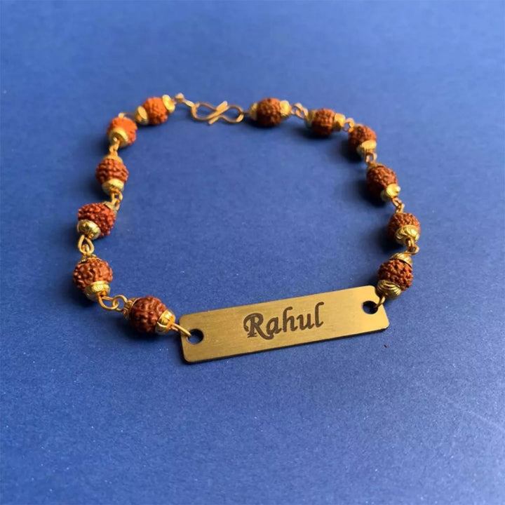 Celebrate the bond with a personalized Rudraksha Rakhi, a perfect Raksha Bandhan gift.