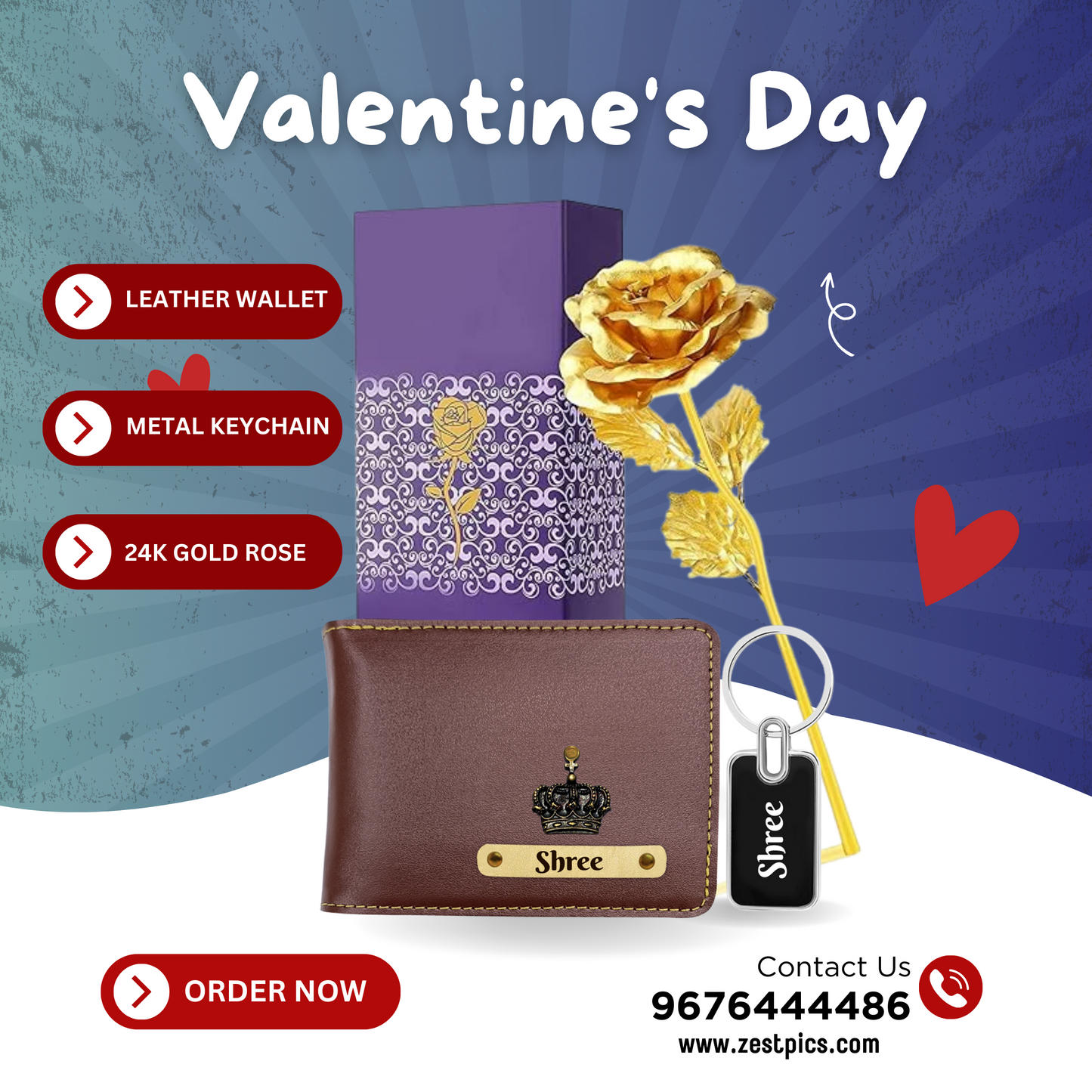 Valentines Gifts for Him | Valentines Day Gifts | Valentine Combo Gift | Zestpics