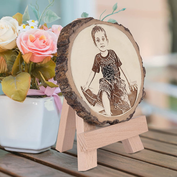 Wooden Slice Photo Engraving Zestpics