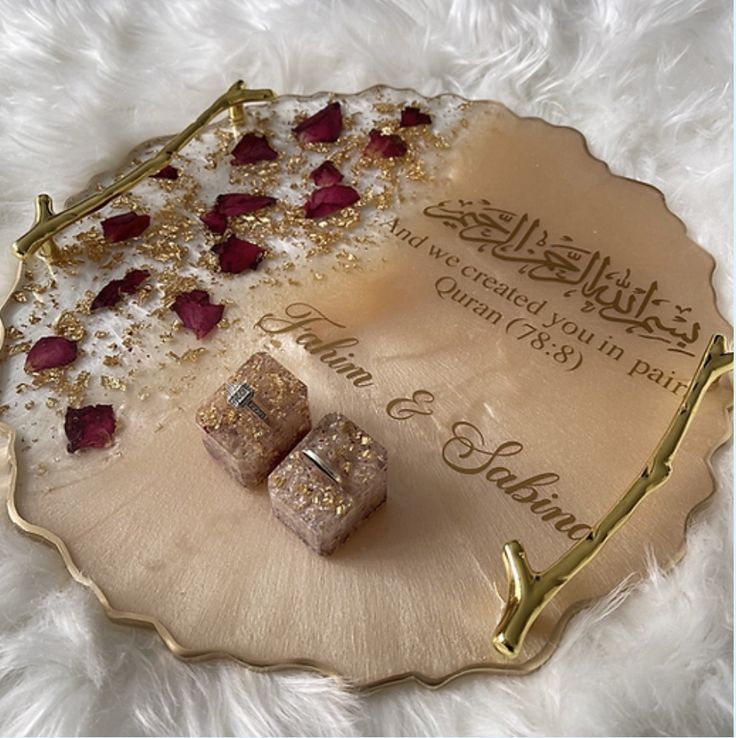 Personalized Engagement Ring Platter - Unique and Memorable (Zestpics)