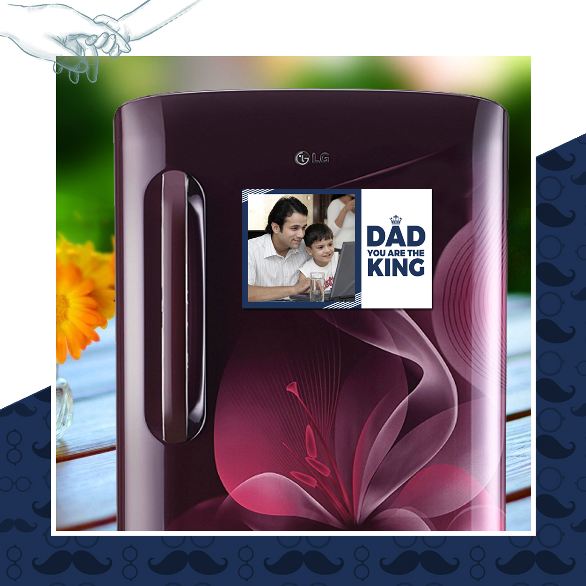 Send Abstract Superdad Wall Frame Gift Online, Rs.800 | FlowerAura
