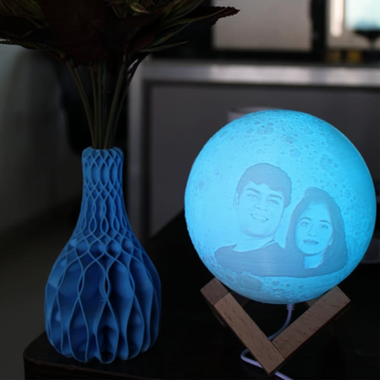 3D Photo Print Personalised Moon Lamp | 3D Print Moon Lamp | Zestpics