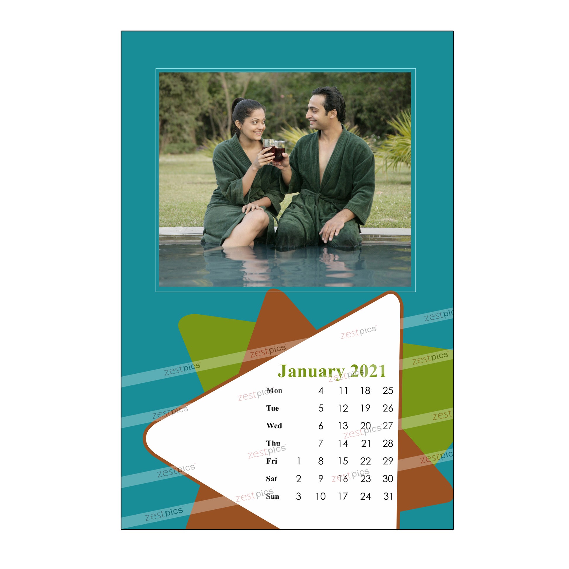 Buy & Send Personalized Photo Wall Calendars 2021 online in India at Zestpics