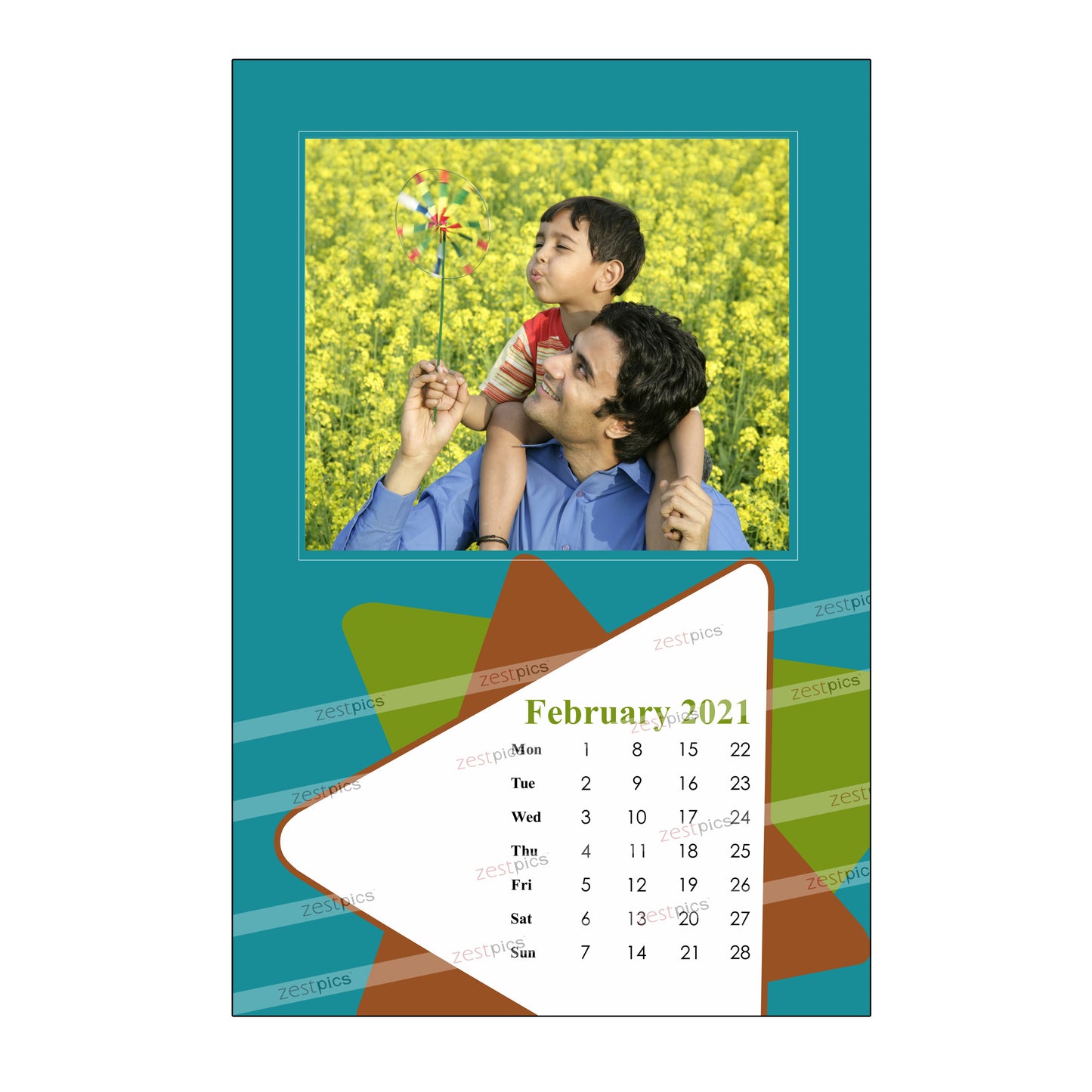 Buy & Send Personalized Photo Wall Calendars 2021 online in India at Zestpics