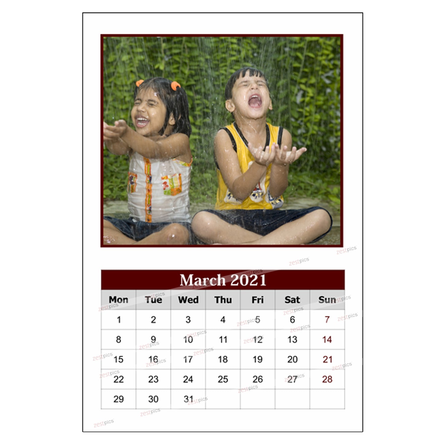 Personalized Photo Wall Calendars 2021 & Custom Calendar | Zestpics