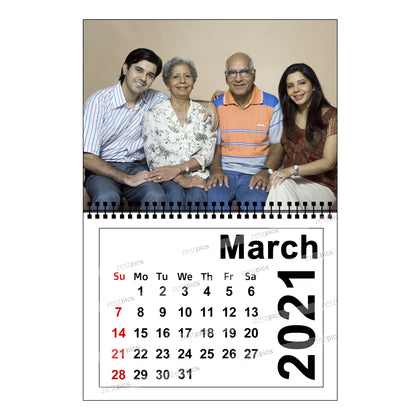 Buy & Send Personalized Photo Wall Calendars 2021 online in India at Zestpics