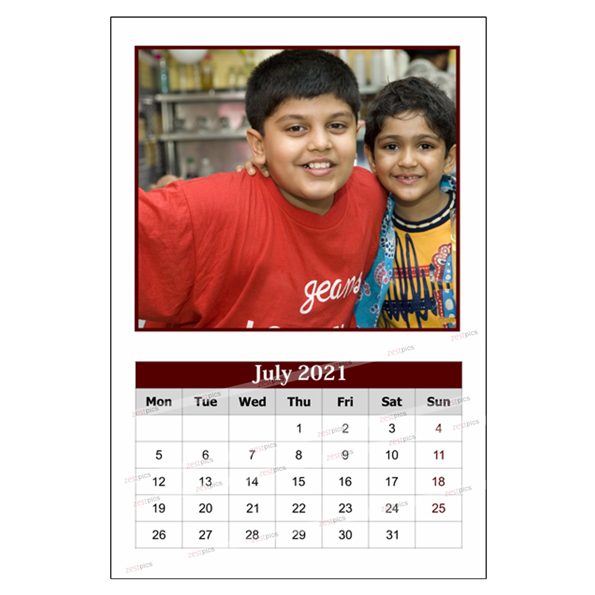 Personalized Photo Wall Calendars 2021 & Custom Calendar | Zestpics