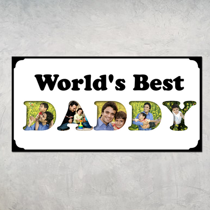 World's Best Daddy Photo Frame-standard frames-Zestpics