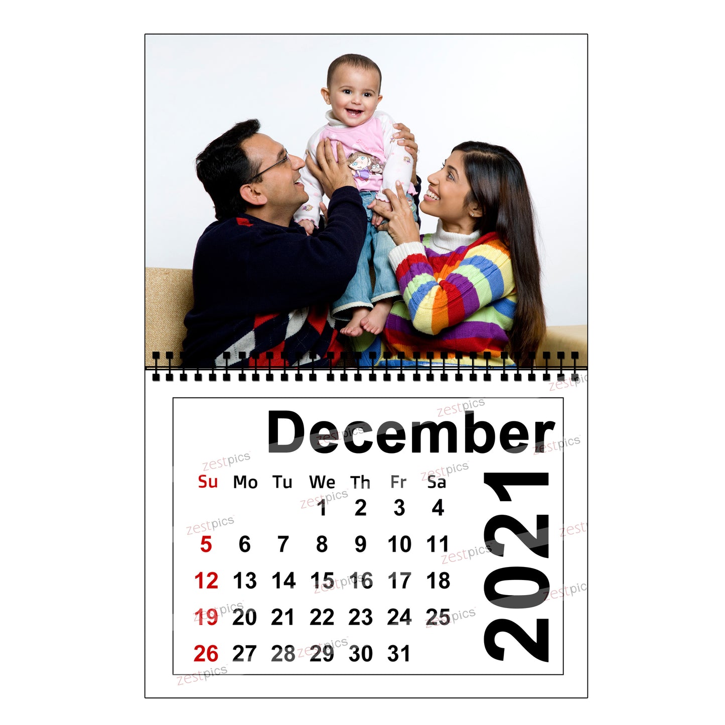 Buy & Send Personalized Photo Wall Calendars 2021 online in India at Zestpics