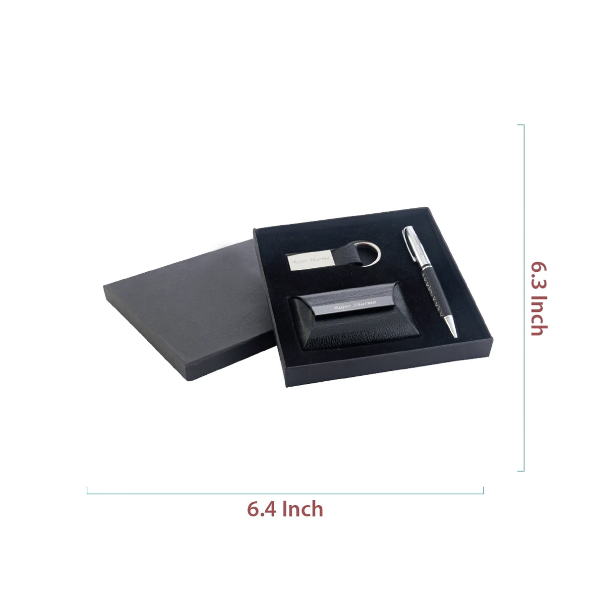 Mens Gift Set | Leather Mens Card Holder, Pen, Keychain | Zestpics