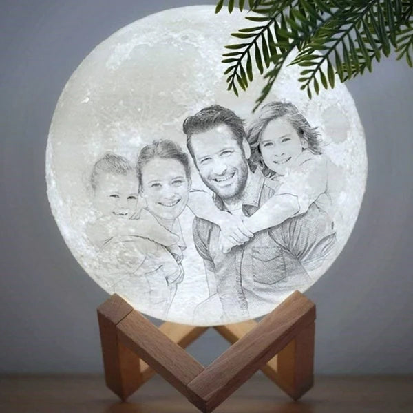 Personalised Moon Lamp | Personalised Couple Moonlight Lamp - Zestpics