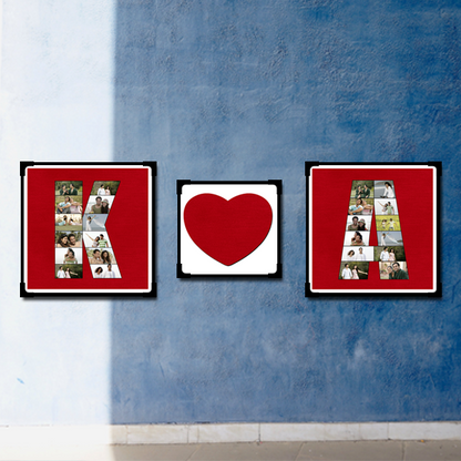 Alphabet Photo Collage with Love | Alphabet Collage | Alphabet Frame