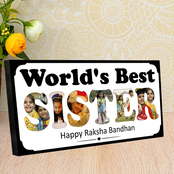 Buy PHOTO WALAA World's Best Sister Frame|Specially Sister| Sibbling Goals|  Best Gift for Raksha Bandhan|Birthday or Any Special Ocassions Online at  Best Prices in India - JioMart.