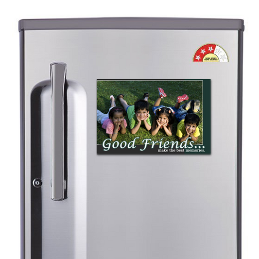 Buy/ Send Persoanlised Photo Good Friends Magnet Gifts Online in India