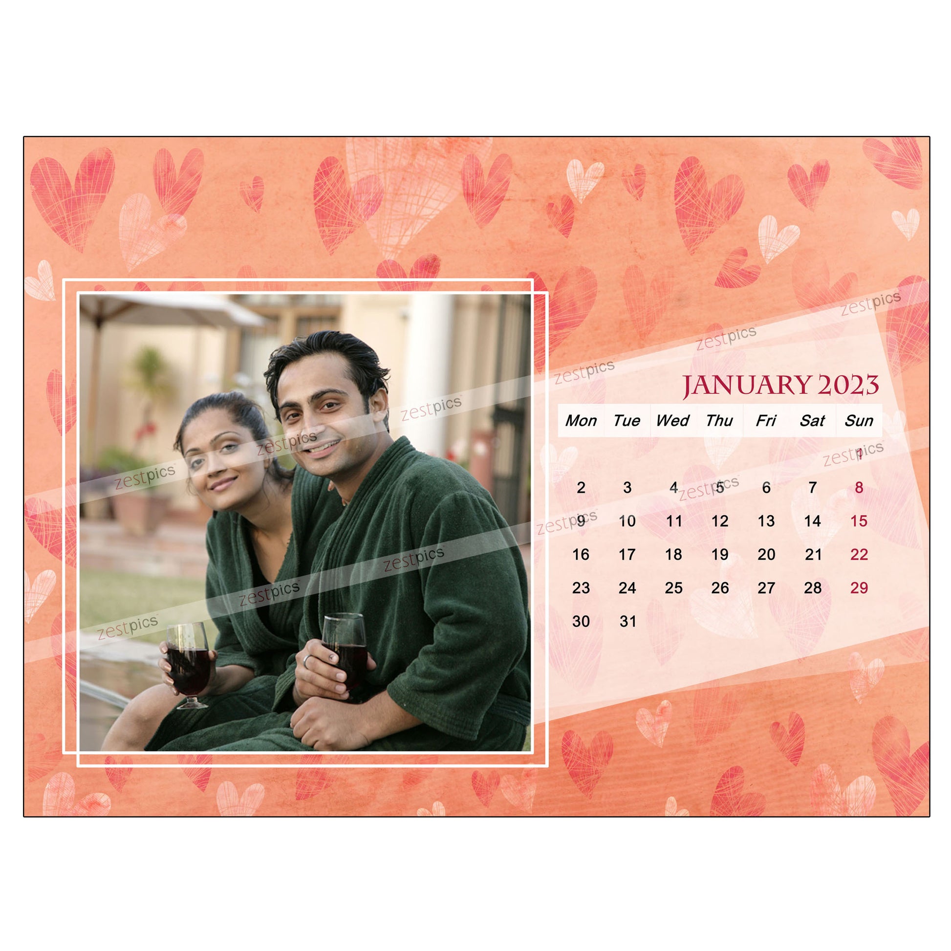 2023 Picture Calendar - Personalized Photo Calendar Printing Online | Zestpics