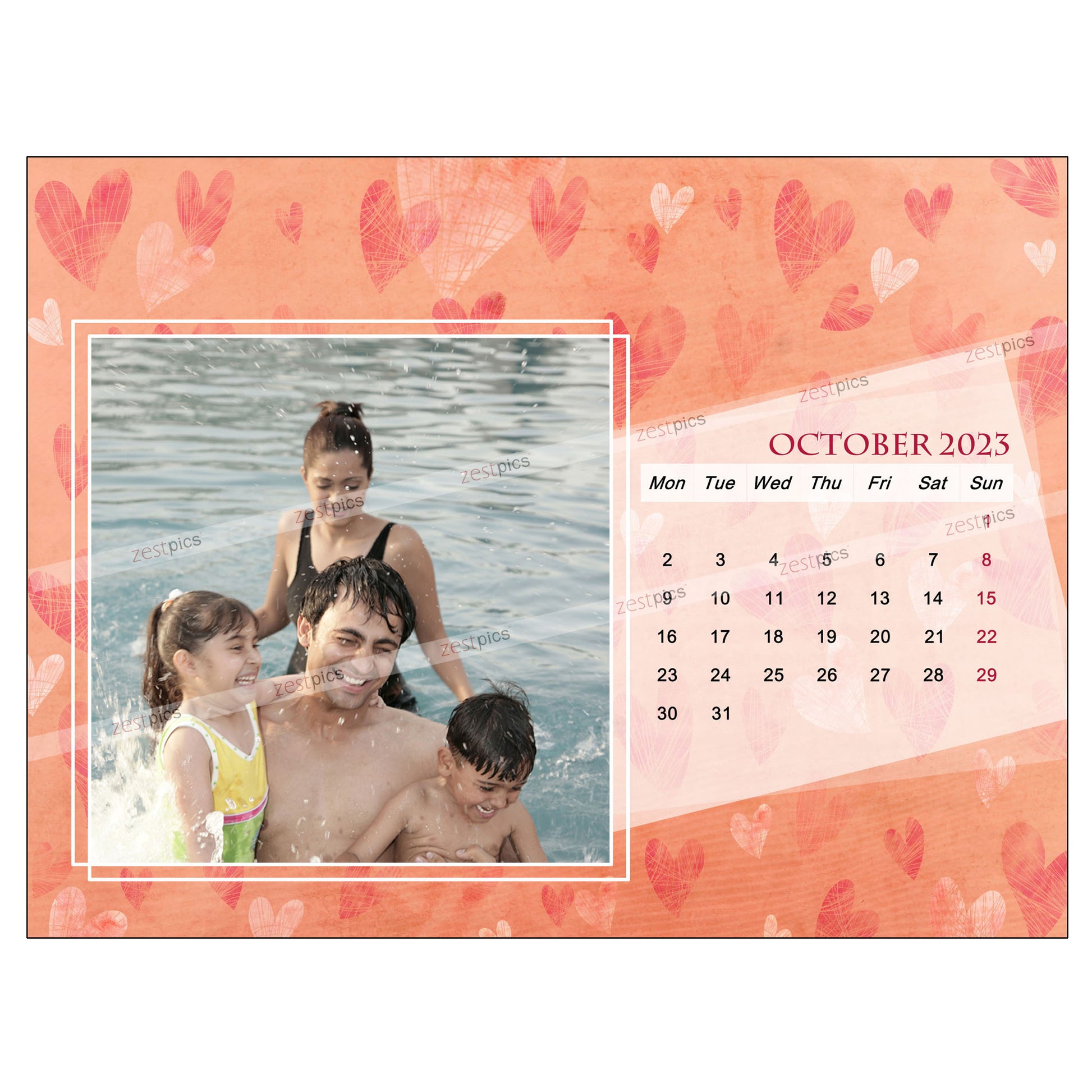 2023 Picture Calendar - Personalized Photo Calendar Printing Online | Zestpics