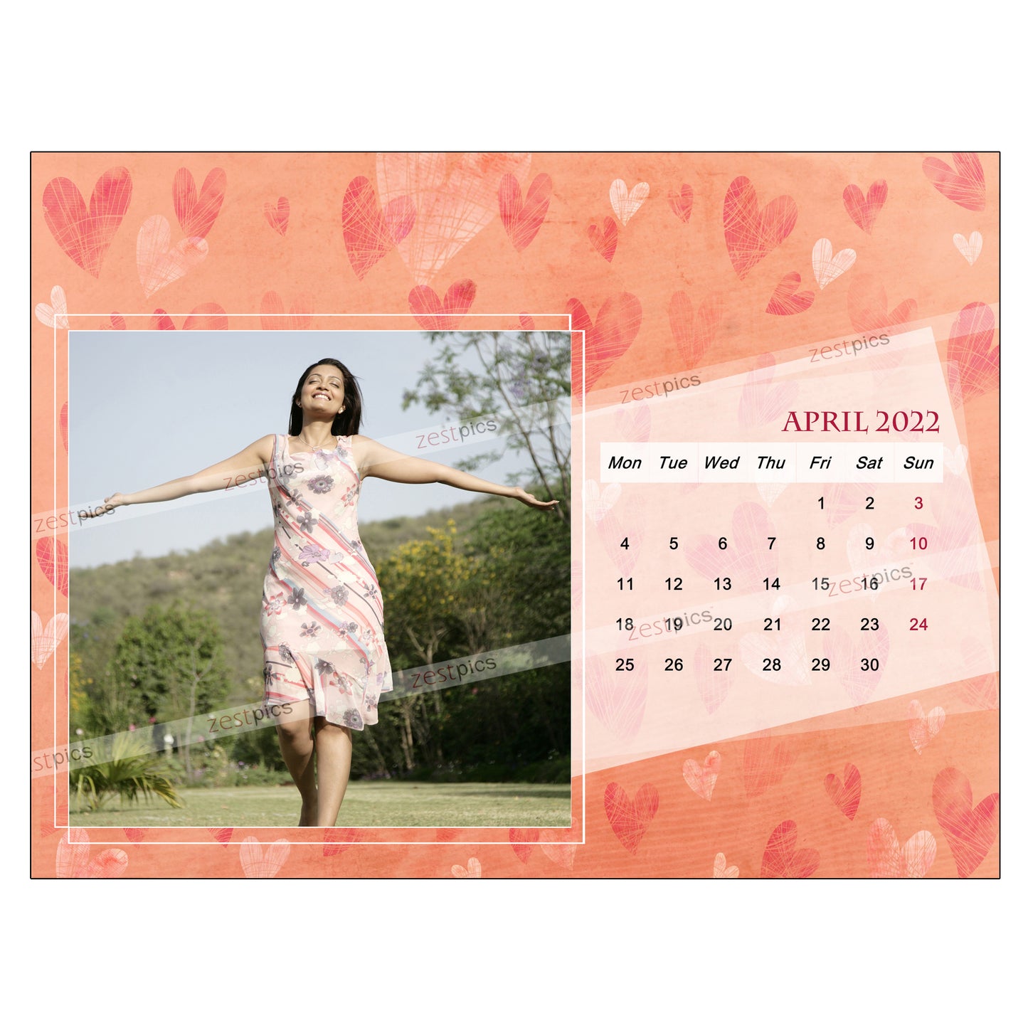 2022 Picture Calendar - Personalized Photo Calendar Printing Online | Zestpics