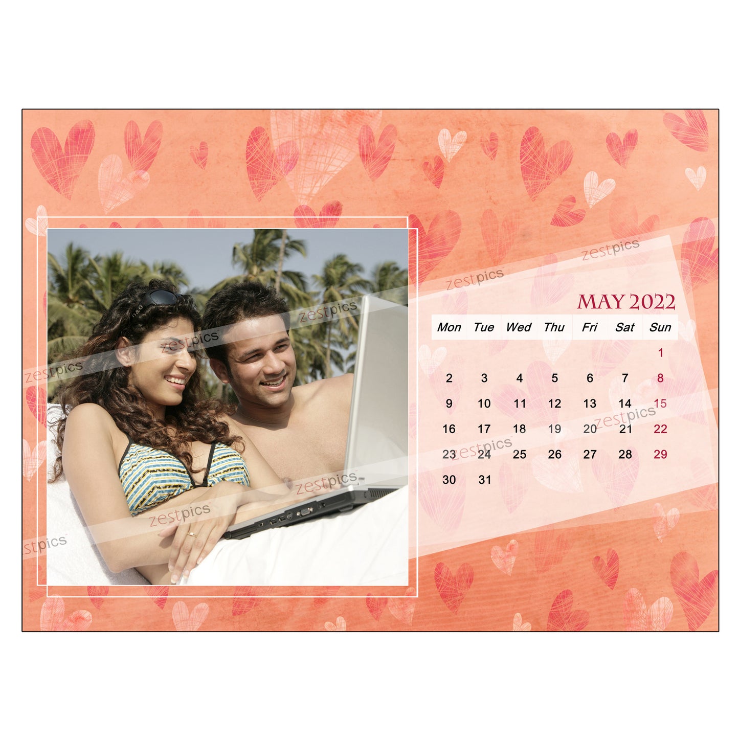 2022 Picture Calendar - Personalized Photo Calendar Printing Online | Zestpics