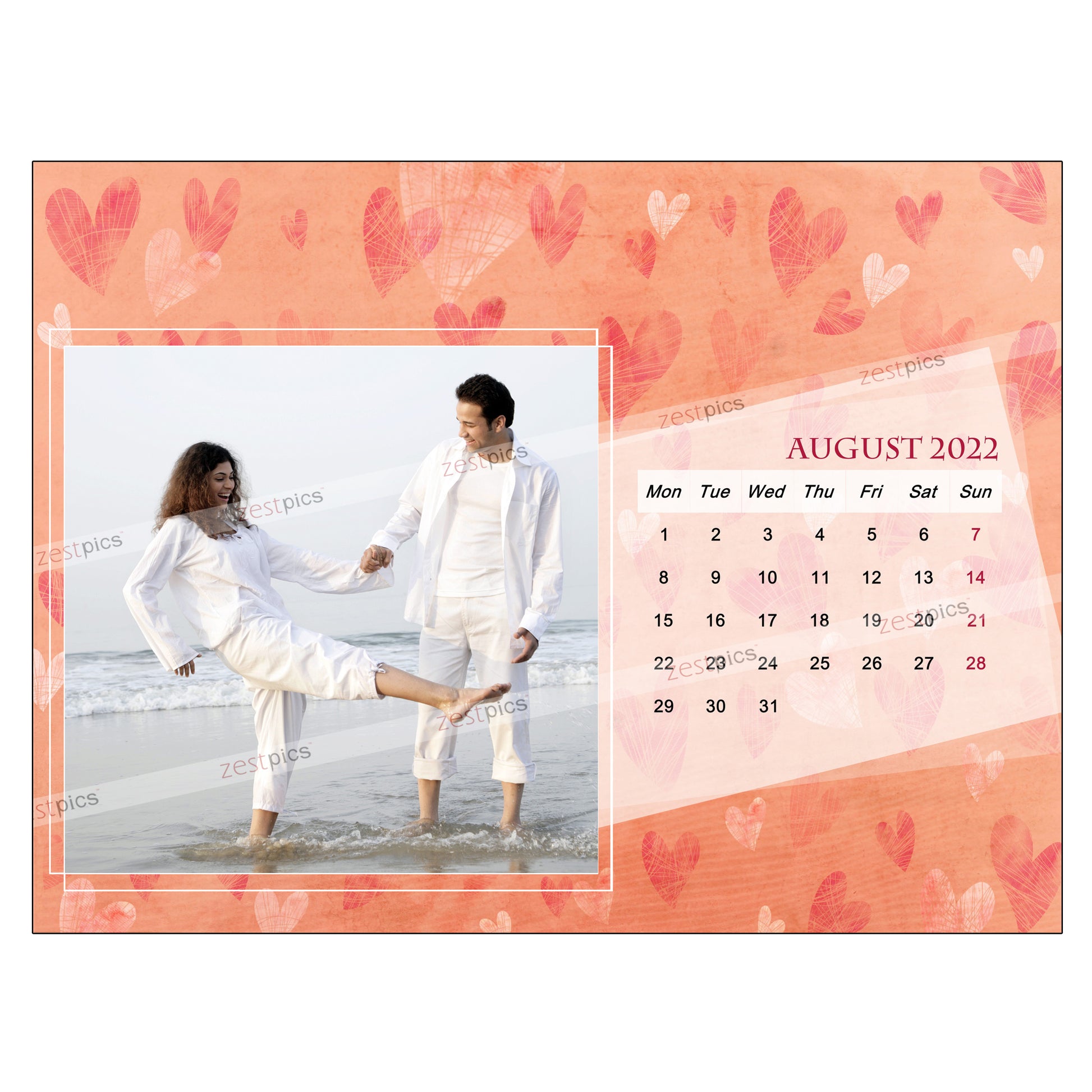 2022 Picture Calendar - Personalized Photo Calendar Printing Online | Zestpics