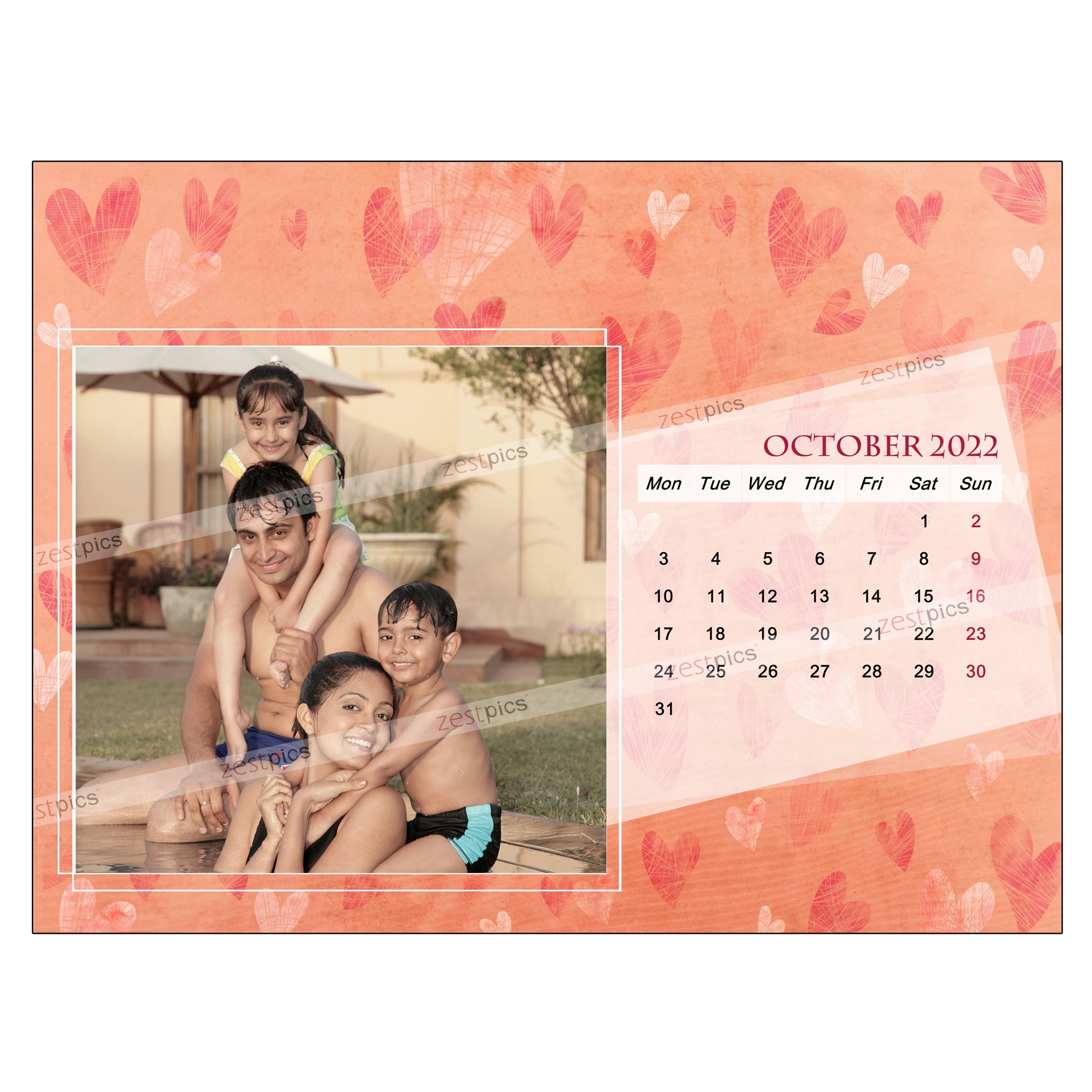 2022 Picture Calendar - Personalized Photo Calendar Printing Online | Zestpics