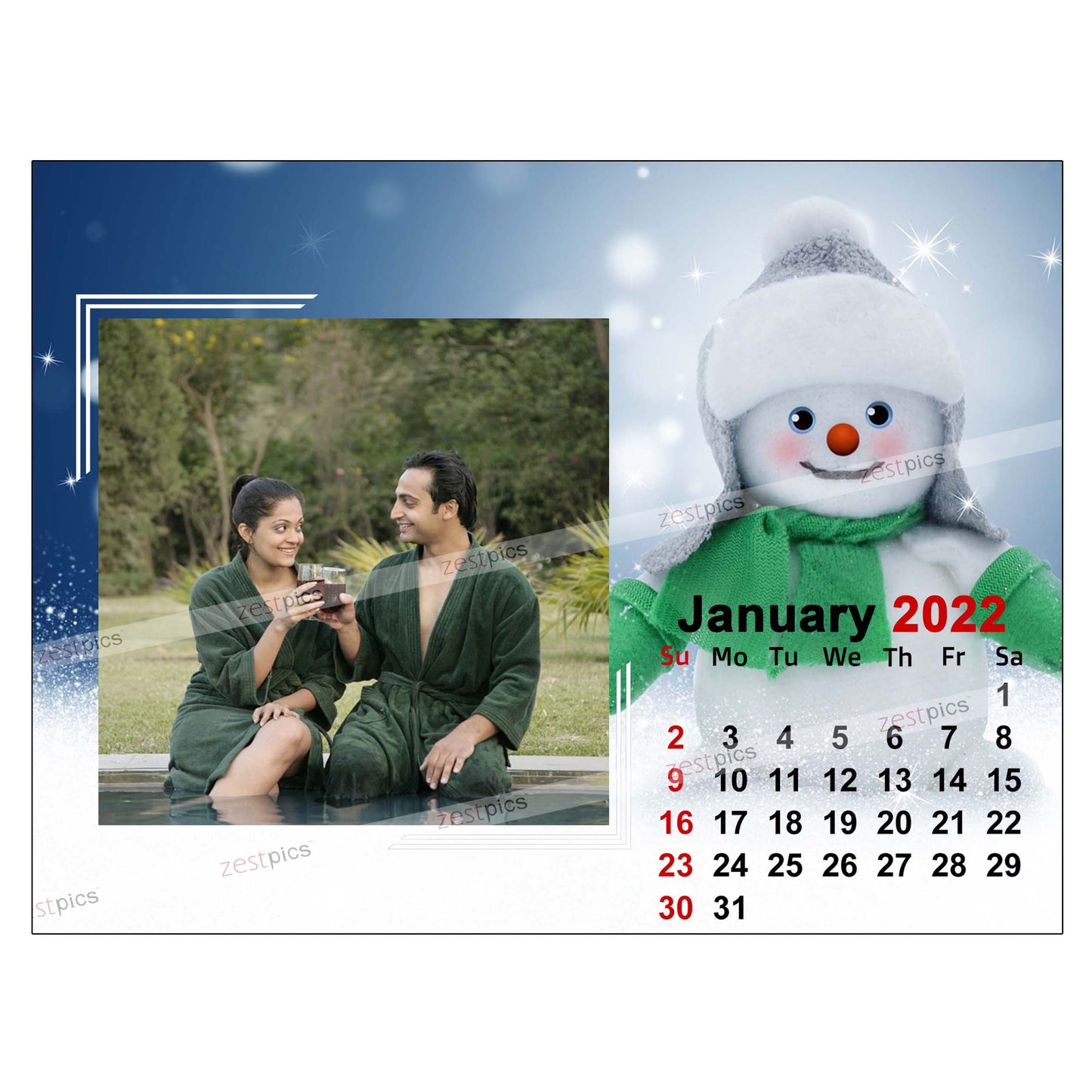 Buy Photo Calendar 2022 | Personalised Calendar online at Zestpics