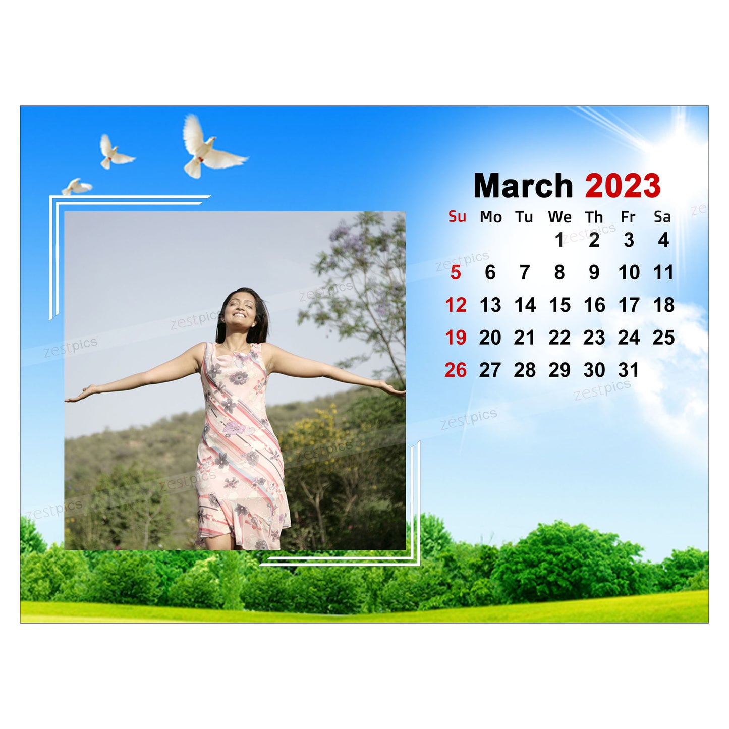 Buy Photo Calendar 2023 | Personalised Calendar online at Zestpics