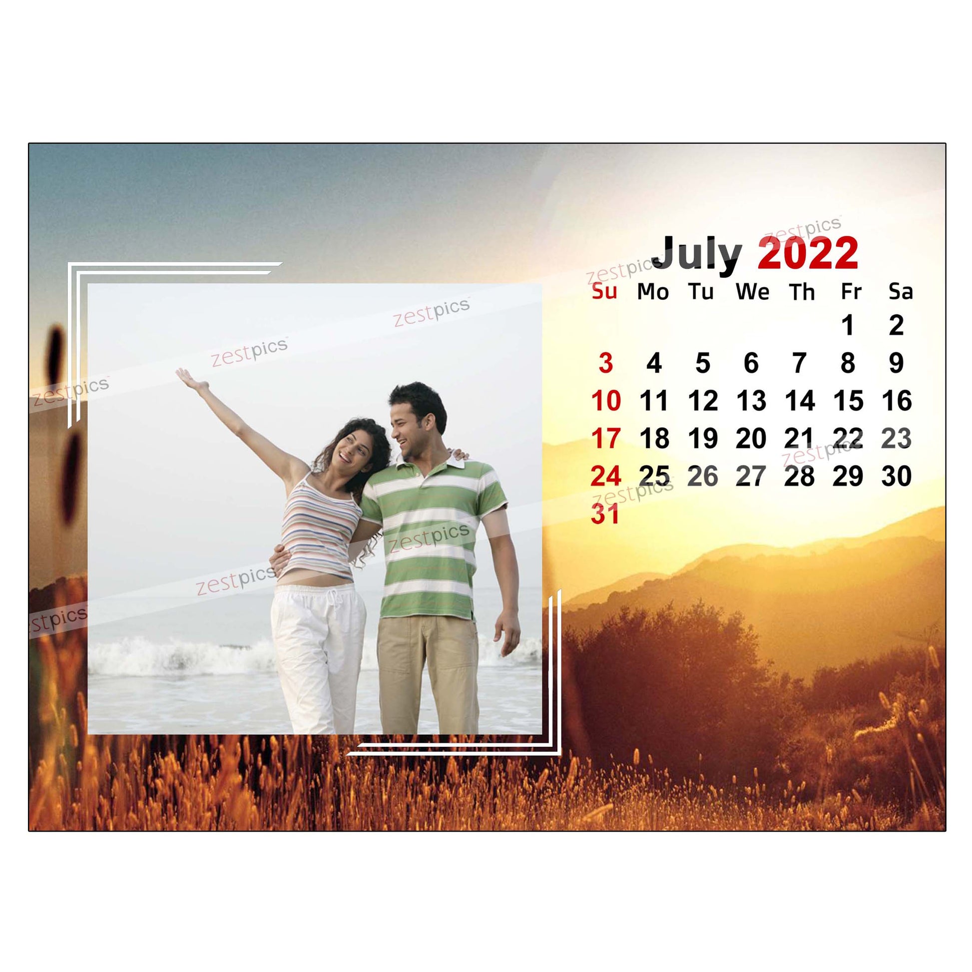 Buy Photo Calendar 2022 | Personalised Calendar online at Zestpics