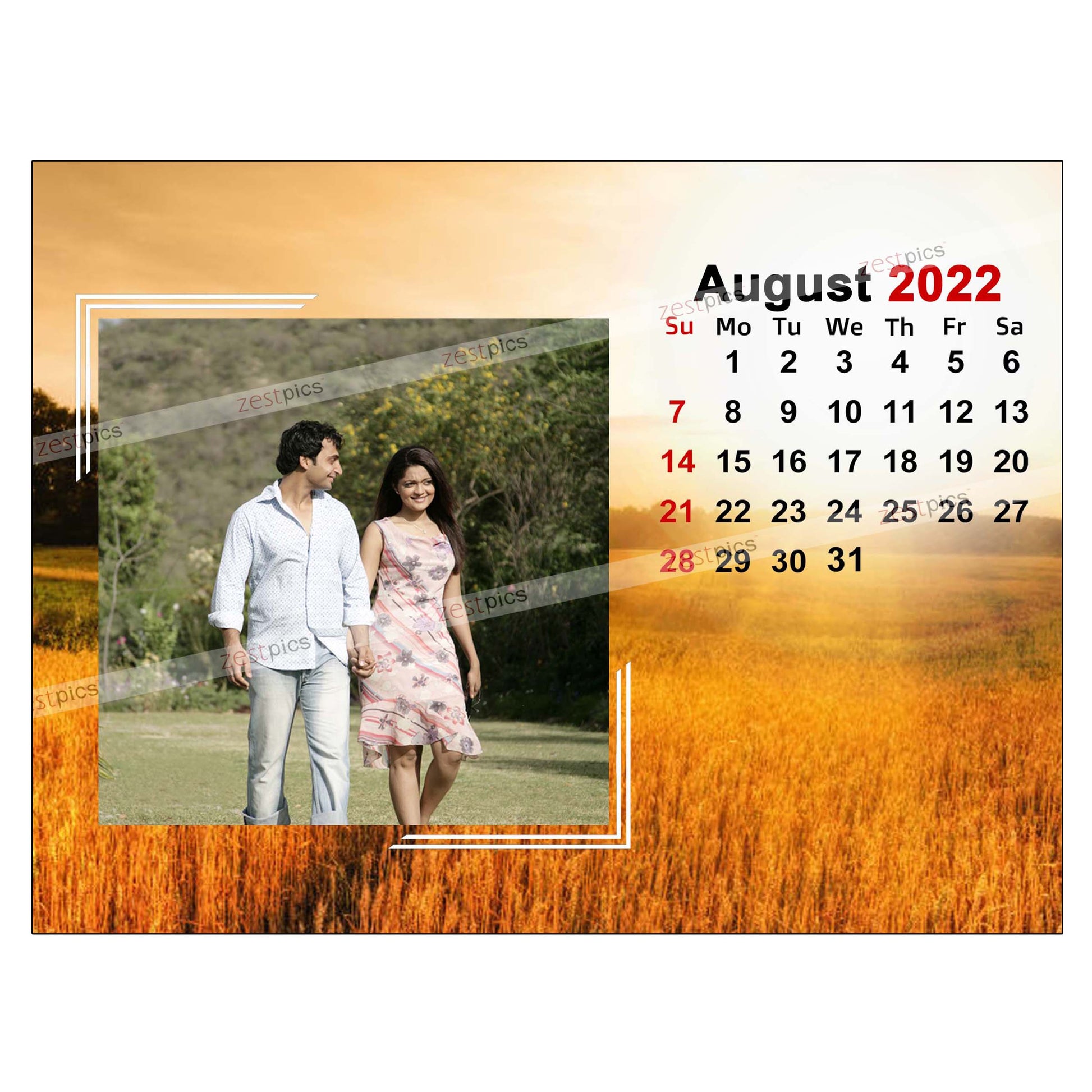 Buy Photo Calendar 2022 | Personalised Calendar online at Zestpics