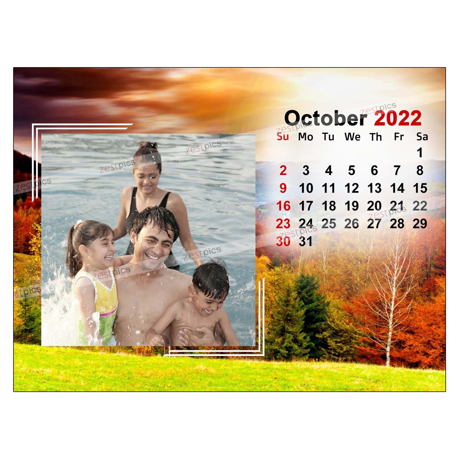 Buy Photo Calendar 2022 | Personalised Calendar online at Zestpics