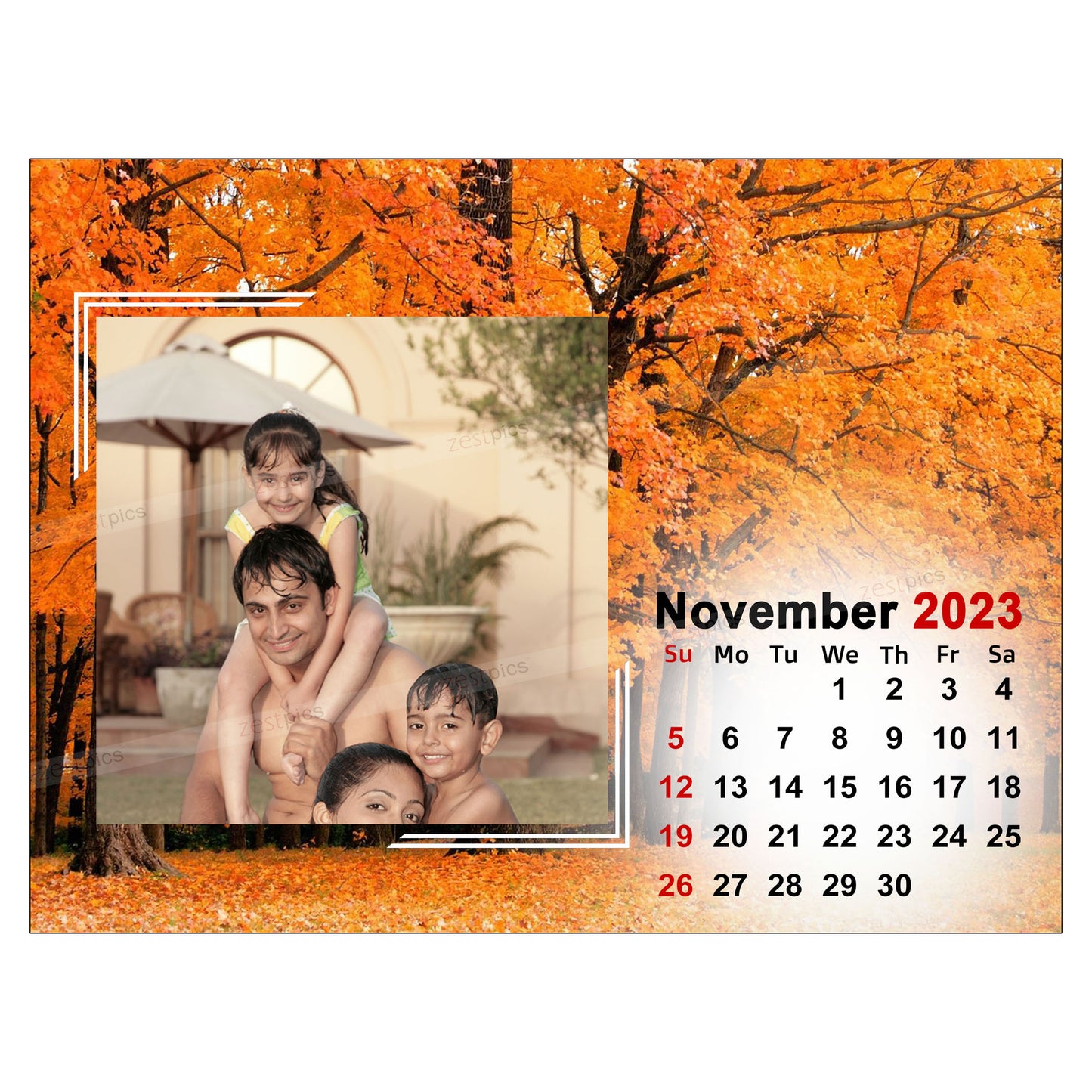 Buy Photo Calendar 2023 | Personalised Calendar online at Zestpics