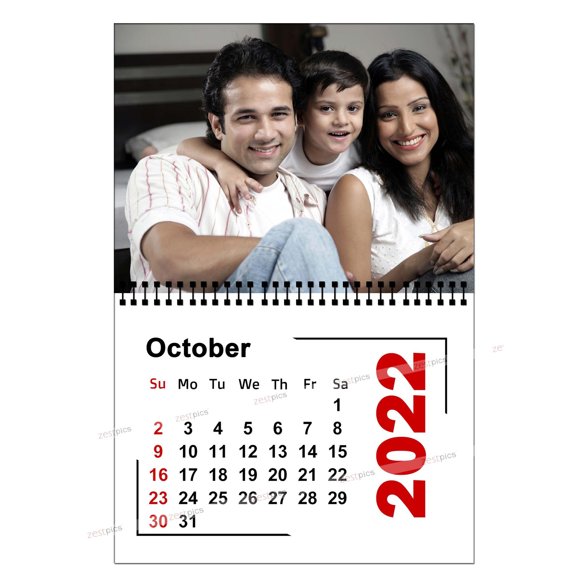 Buy & Send Personalized Photo Wall Calendars 2022 online in India at Zestpics