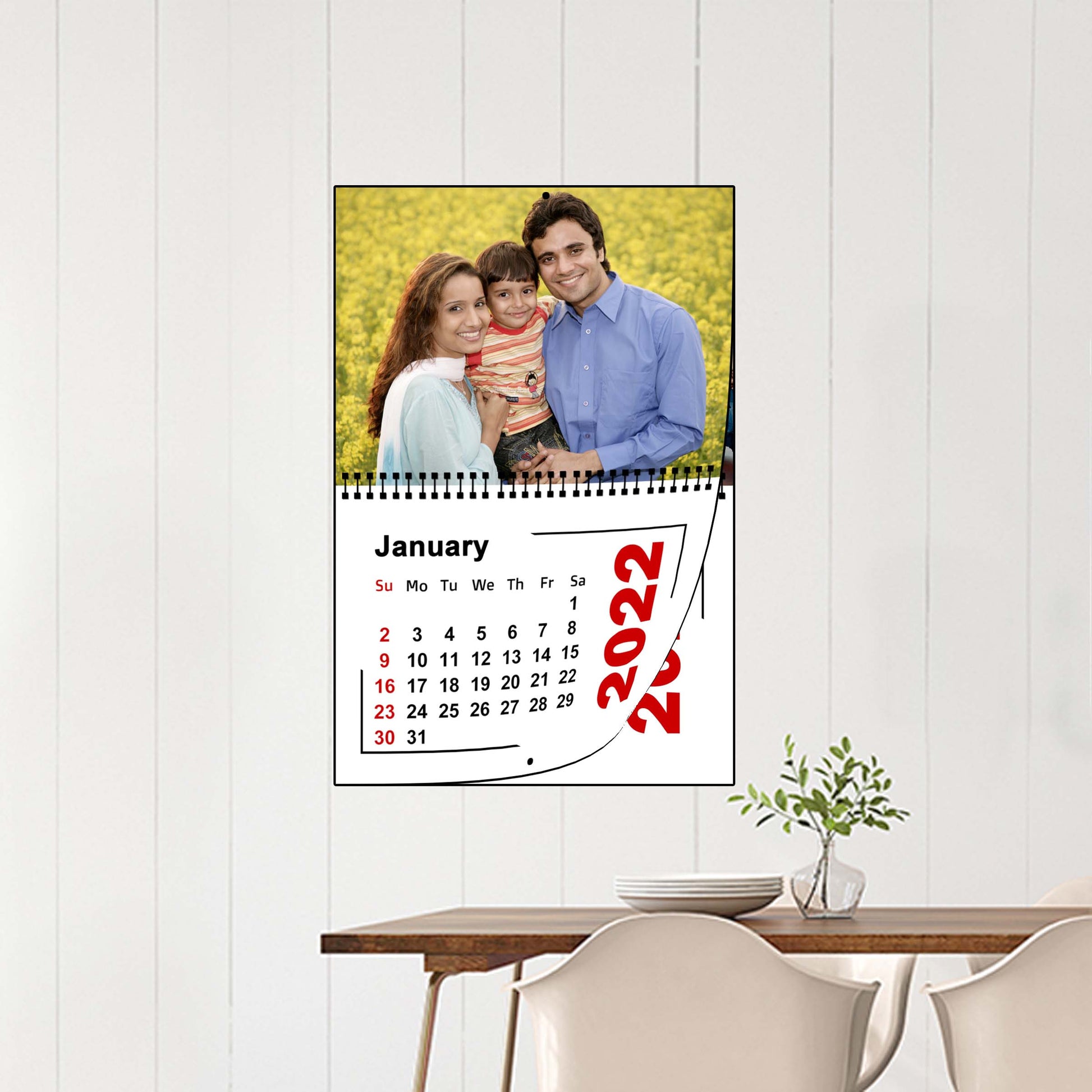 Buy & Send Personalized Photo Wall Calendars 2022 online in India at Zestpics