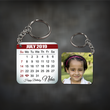 calendar keychain, date keychain, personalized calendar keychain, personalised calendar keychain, custom calendar keychain, custom date keychain, calendar keychain for girlfriend, personal calendar keychain, personalized date keychains, personalized calendar keychain india, personalized keychain, calendar keychain fast shipping