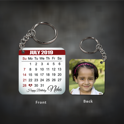 calendar keychain, date keychain, personalized calendar keychain, personalised calendar keychain, custom calendar keychain, custom date keychain, calendar keychain for girlfriend, personal calendar keychain, personalized date keychains, personalized calendar keychain india, personalized keychain, calendar keychain fast shipping