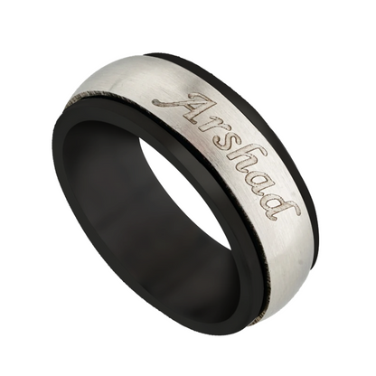 Name Rings Silver | Name Rings for Men Online at Zestpics