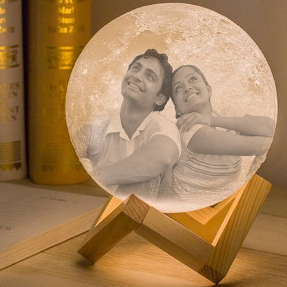 Personalised Moon Lamp | Personalised Couple Moonlight Lamp - Zestpics